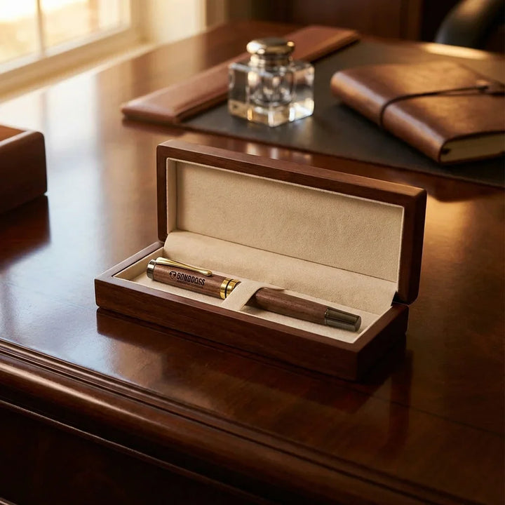 Lápiz wooden premium corporate gift caja elegante bonoboss