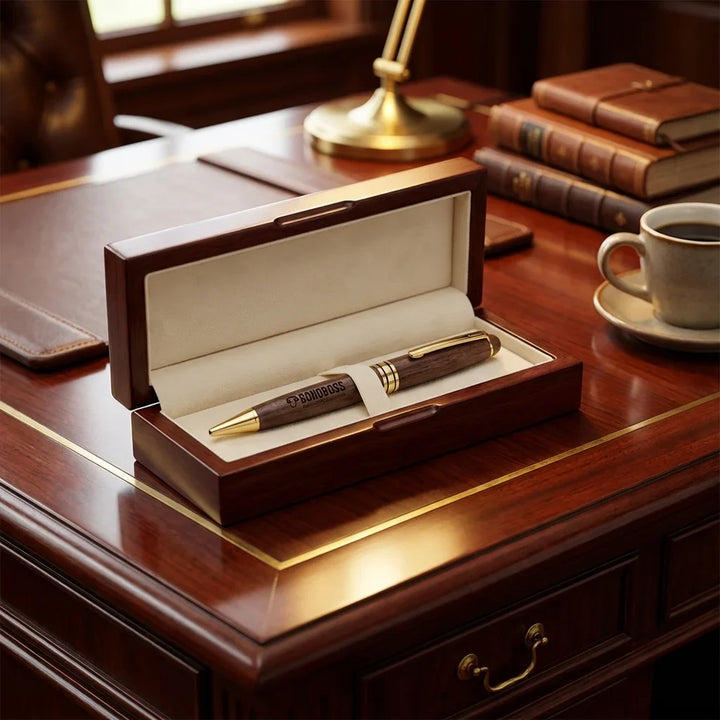 Lápiz wooden premium corporate gift caja elegante bonoboss