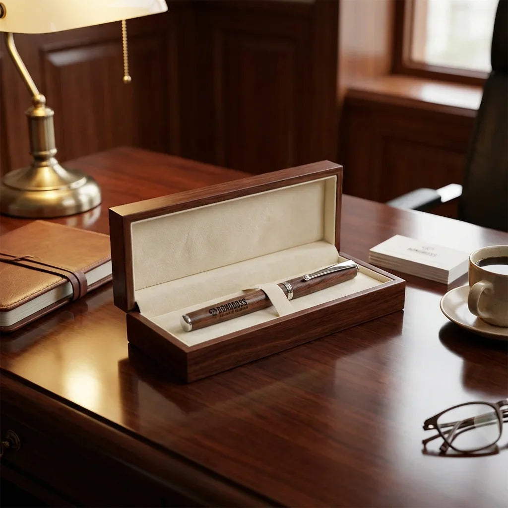 Lápiz wooden premium corporate gift caja elegante bonoboss