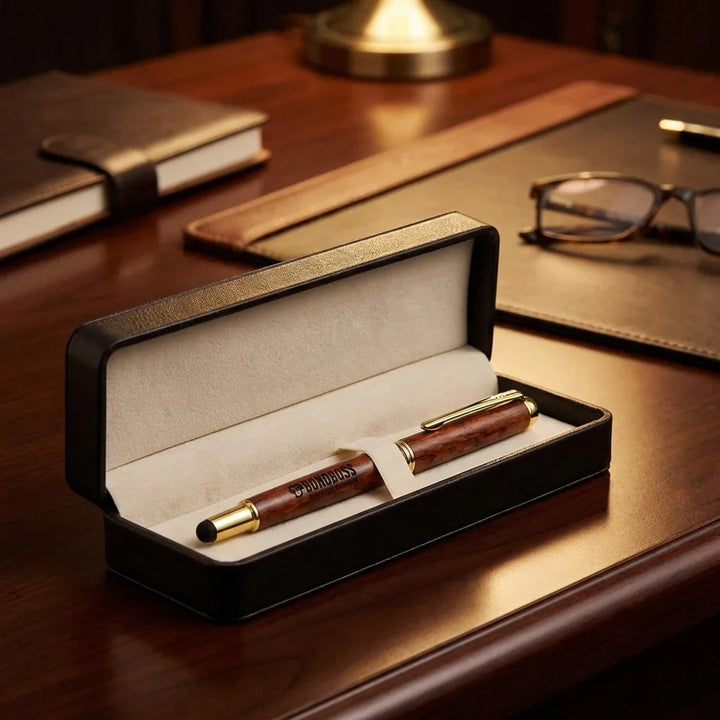 Lápiz wooden premium corporate gift caja elegante bonoboss