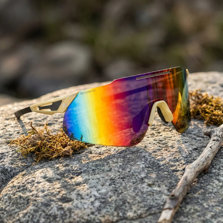 Lenses sun snake polarized bio-acetate cat eye yellow Patagonian landscape naturaleza UV protection400 bonoboss chile #editorial_sustentabilidad #color_yellow