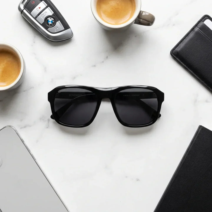 Lenses sun tom sun polarized bio-acetate biodegradable aviator black urban composition accessories kit premium bonoboss #editorial_detail2 #color_negro