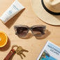 Lentes sol Selkie Retro polarizados bio-acetato biodegradable transparente flat lay summer essentials playa Bonoboss #editorial_detail2 #color_transparente
