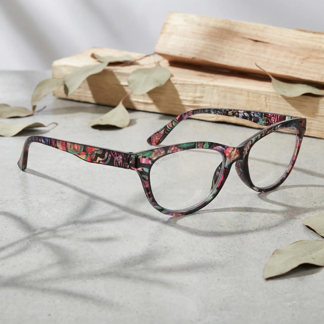 Side view lenses lectura alice3 triple proteccion luz blue UV400 antirreflejo rpet recycled bonoboss