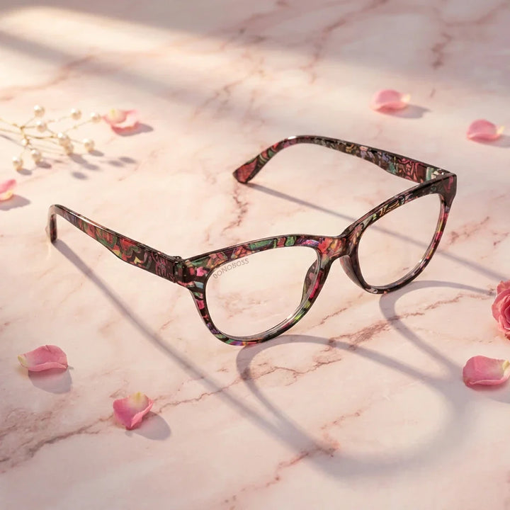 Lenses lectura alice3 filtro luz blue UV protection400 antirreflejo multicolor floral rosa women bonoboss
