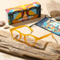 Lentes lectura Hawaii Transparente redondos filtro luz azul proteccion UV400 antirreflejo amarillo miel unisex Bonoboss