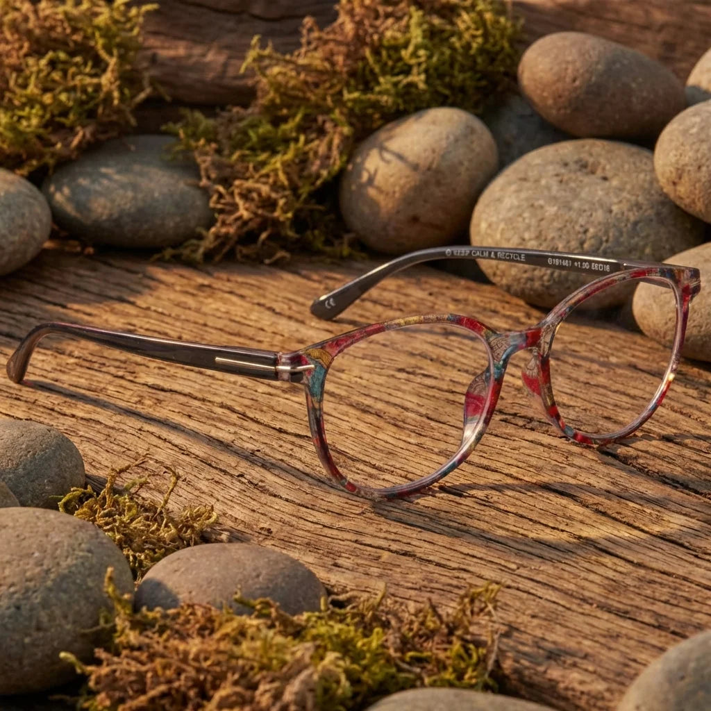 Side view lenses lectura jackie mosai triple proteccion luz blue UV400 antirreflejo rpet recycled bonoboss