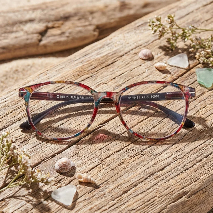 Side view lenses lectura jackie mosai triple proteccion luz blue UV400 antirreflejo rpet recycled bonoboss