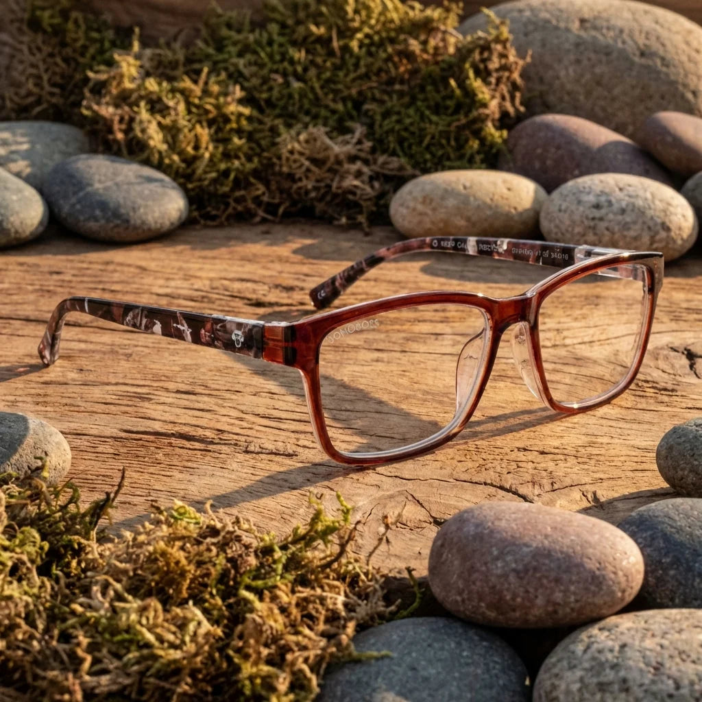 Side view lenses lectura lennox2 island triple proteccion luz blue UV400 antirreflejo rpet recycled bonoboss