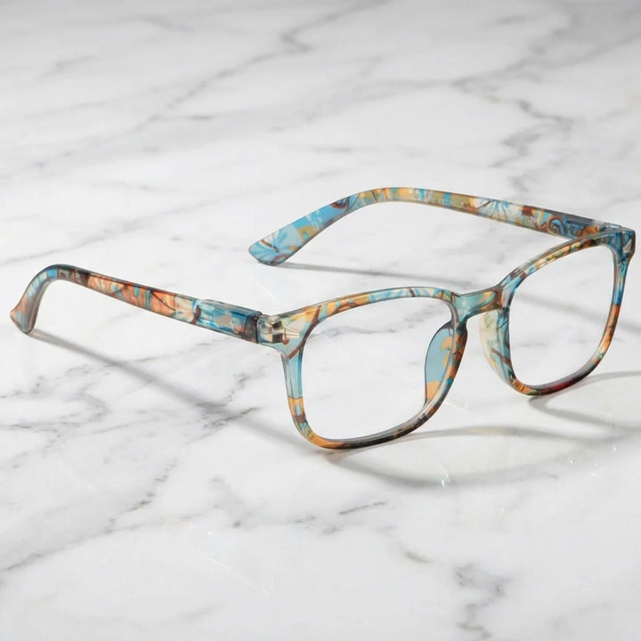 Side view lenses lectura oncol blue triple proteccion luz blue UV400 antirreflejo rpet recycled bonoboss