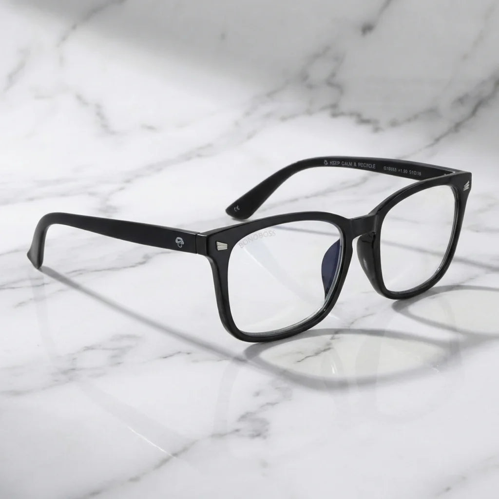 Side view lenses lectura oncol60 triple proteccion luz blue UV400 antirreflejo rpet recycled bonoboss
