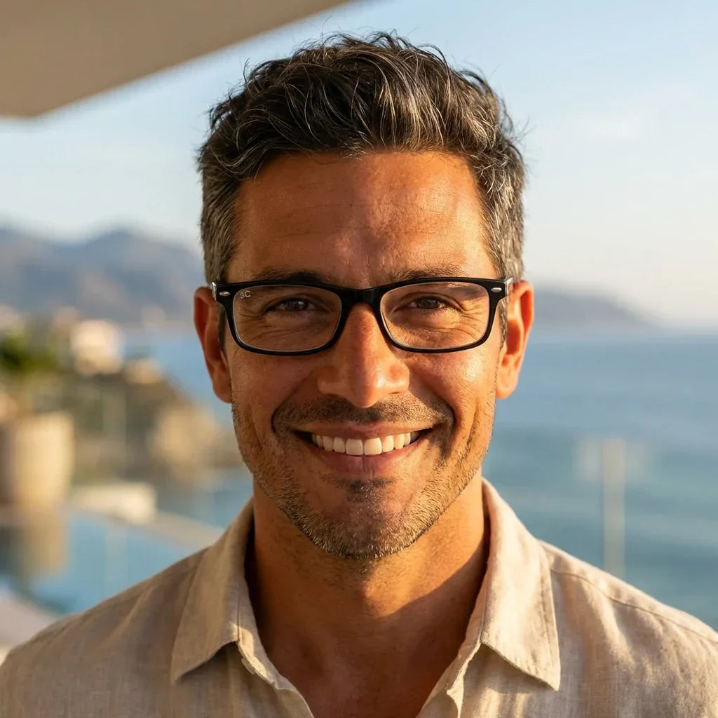 Profesional trabajando todo the dia lenses lectura tineo black proteccion completa luz blue uv antirreflejo bonoboss