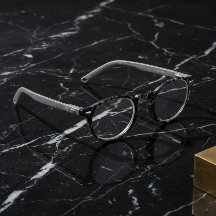 Side view lenses lectura whoopi black triple proteccion luz blue UV400 antirreflejo rpet recycled bonoboss