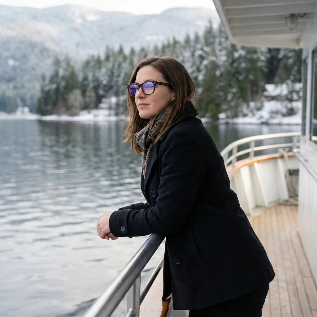 Lenses optical acacia tortoise modelo in barco lago with bosque nevado bonoboss #editorial_lifestyle1 #color_carey