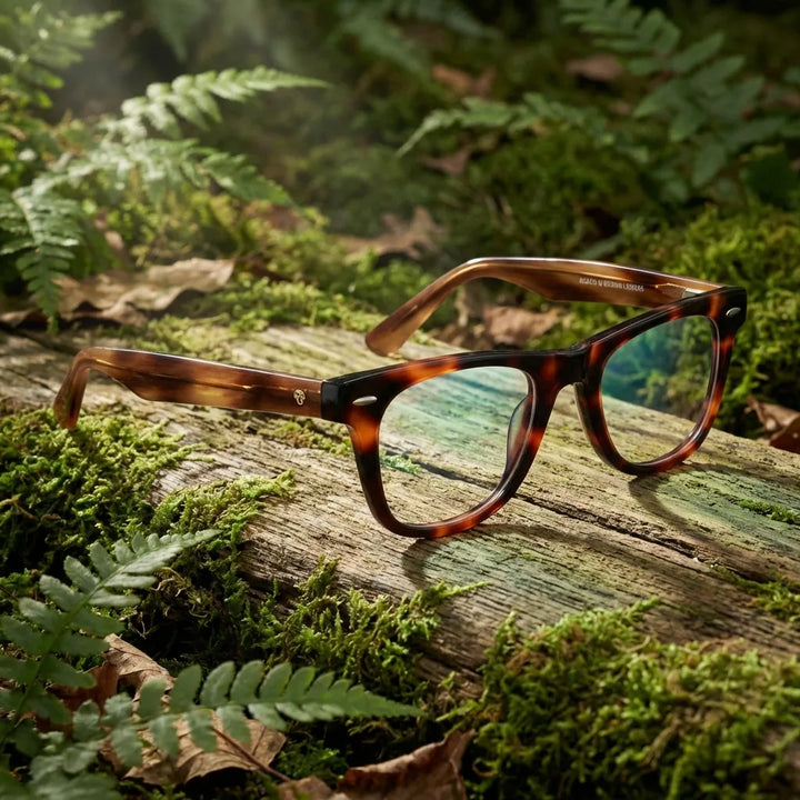 Lenses optical acacia tortoise in bosque green natural diseño sustainable bonoboss #editorial_sustentabilidad #color_carey