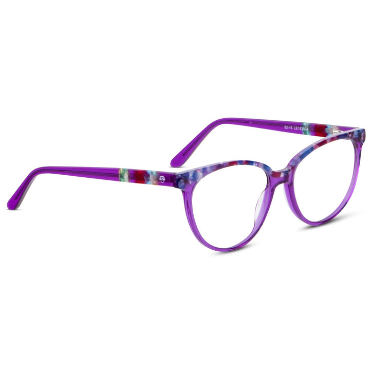 Marcos lenses optical agate pattern color purple florish multifocal bifocal adelgazado blue light filter men women Bonoboss #color_morado