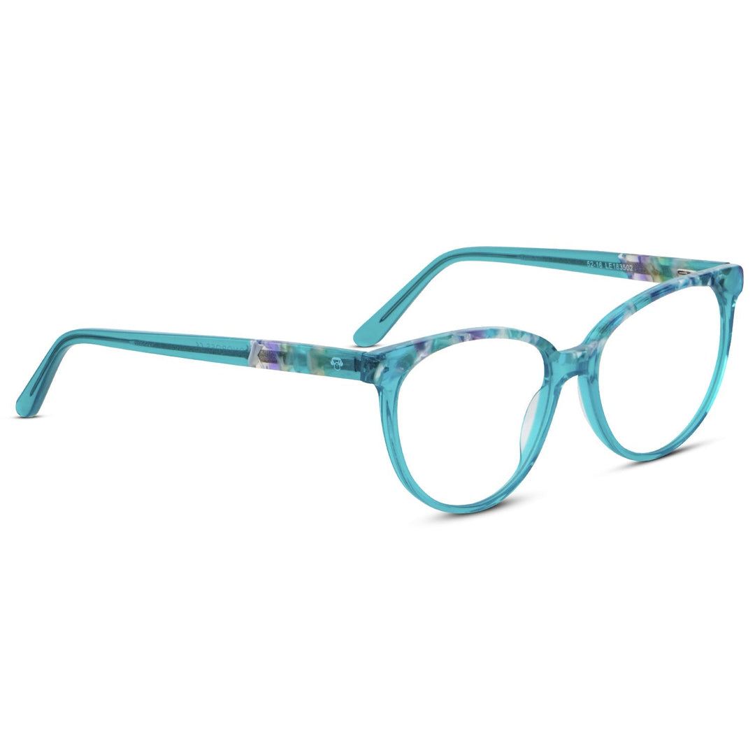 Marcos lenses optical agate pattern color calipso florish multifocal bifocal adelgazado blue light filter men women Bonoboss #color_calipso