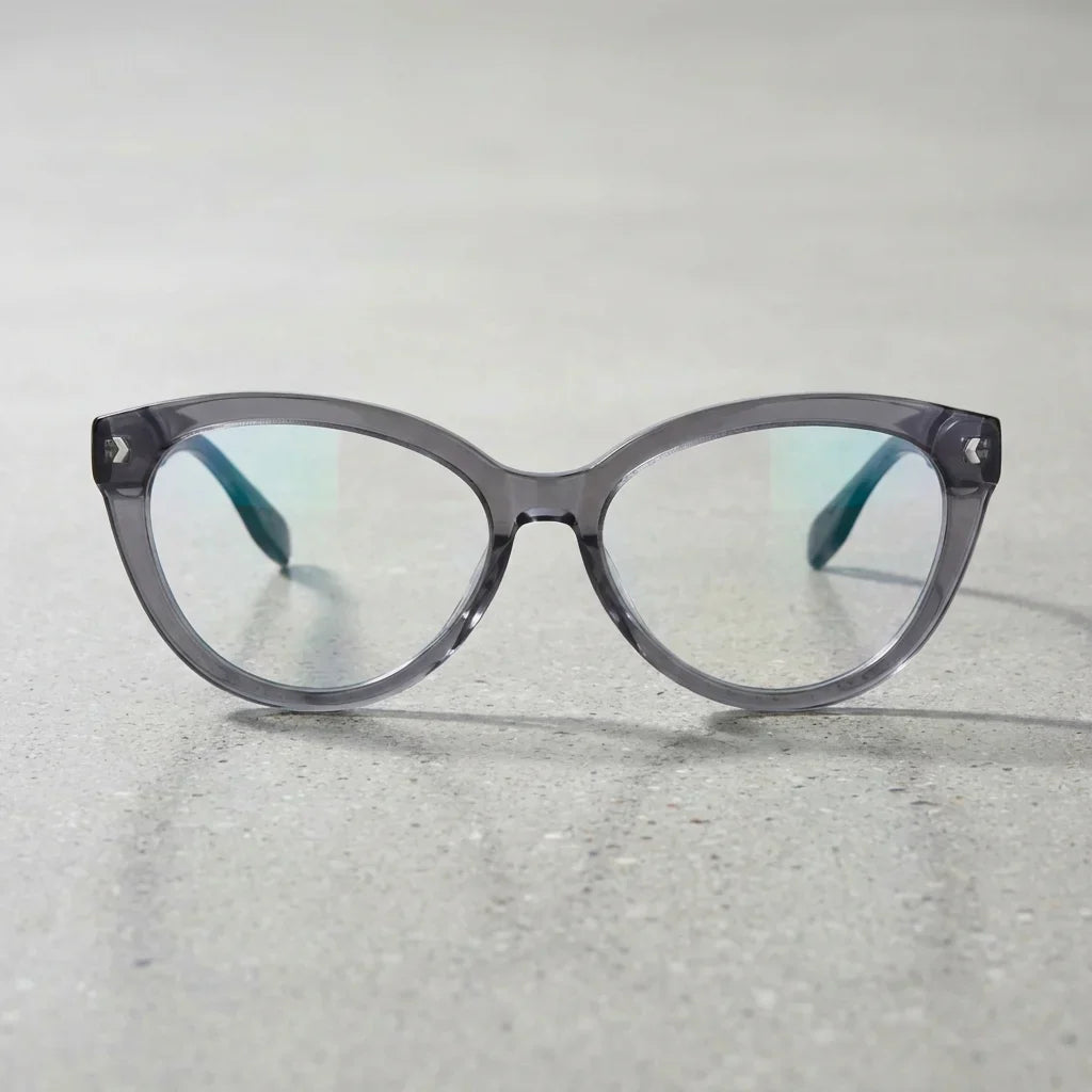 Lenses optical aurora gray sobre superficie premium calidad premium prescription bonoboss #editorial_banner_confianza #color_gris