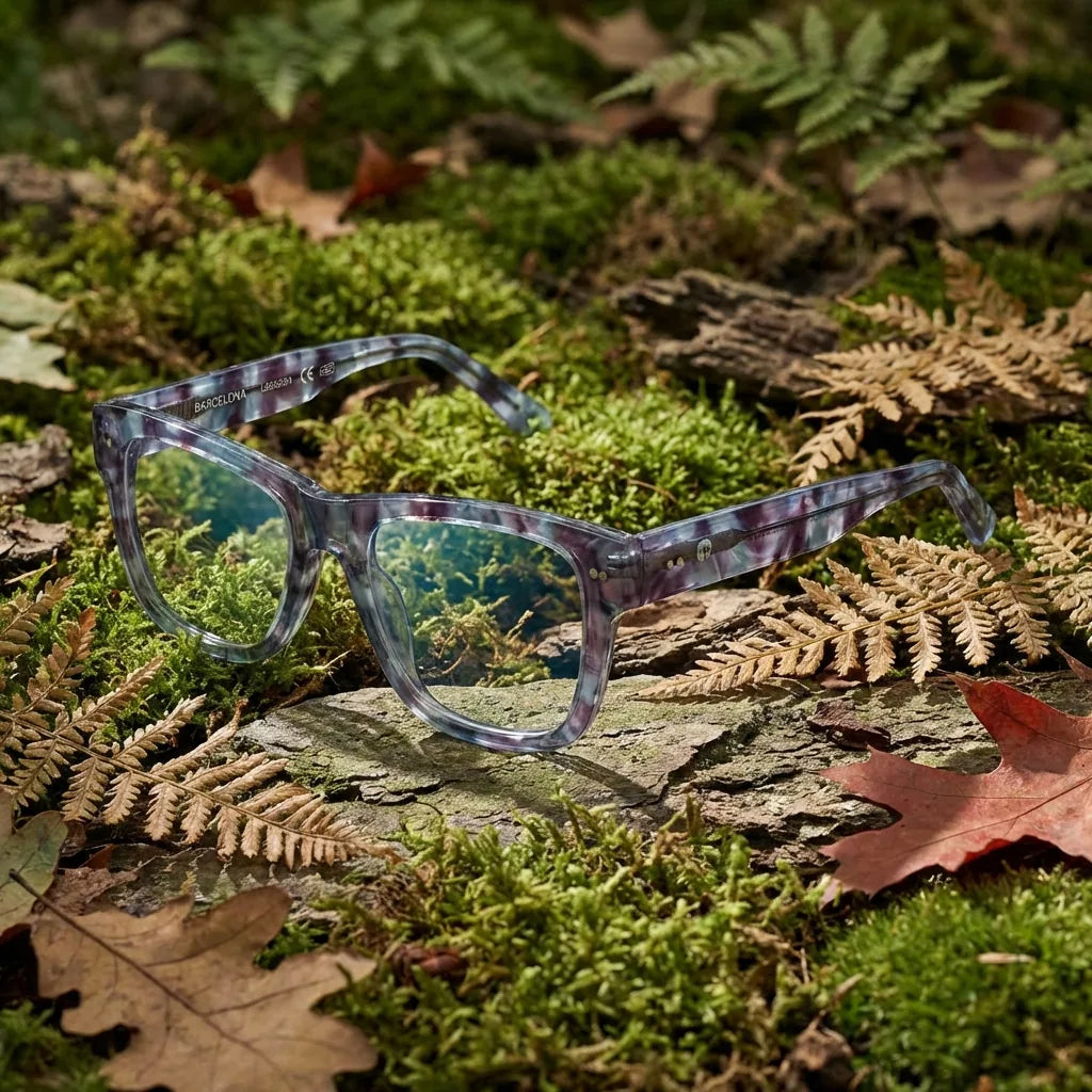 Lenses optical barcelona 1 tortoise in bosque green natural diseño sustainable bonoboss #editorial_sustentabilidad #color_carey