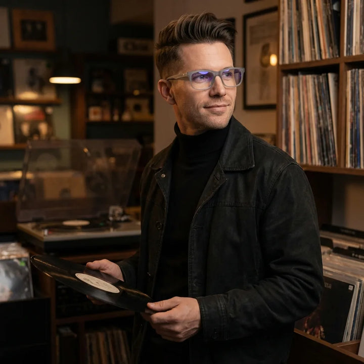 Lenses optical canelo clear sobre escritorio wooden premium calidad premium prescription bonoboss #editorial_banner_confianza #color_transparente