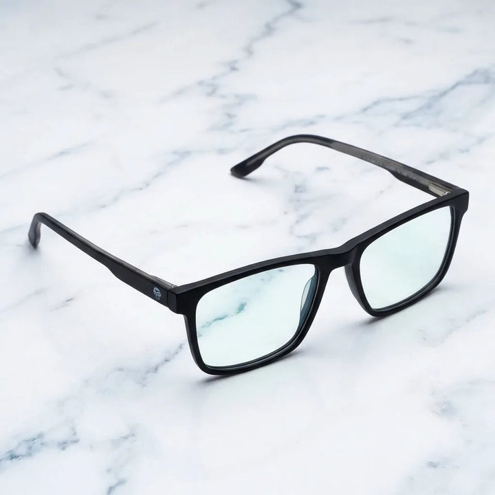 Lenses optical canelo black sobre mármol white elegante frame premium bonoboss #editorial_armazon #color_negro