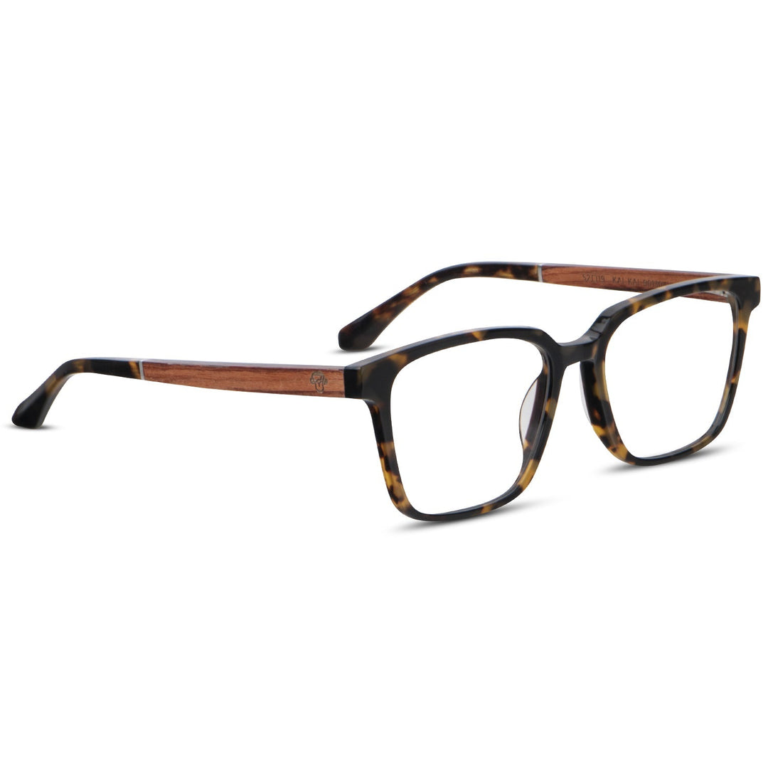 Marcos lenses optical square tortoise pata wood blue light filter men women Bonoboss #color_marble