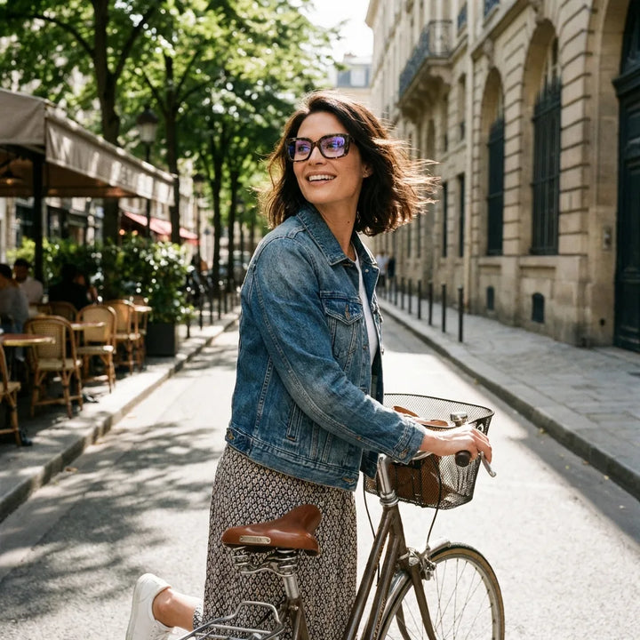 Lenses optical domi tortoise women in bicicleta vintage café urbano bonoboss #editorial_lifestyle3 #color_carey