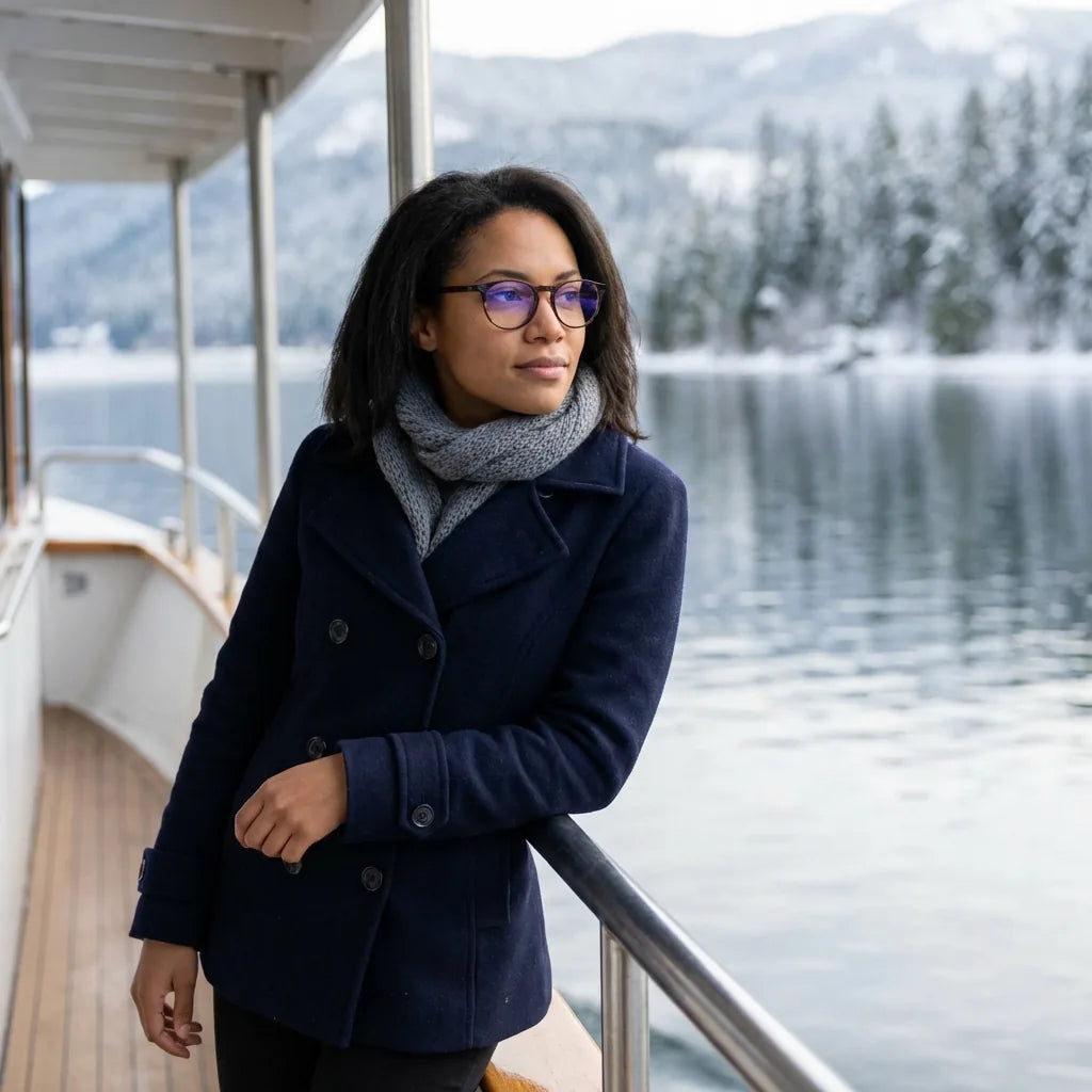 Lenses optical fran 1 tortoise modelo in barco lago with bosque nevado bonoboss #editorial_lifestyle1 #color_carey