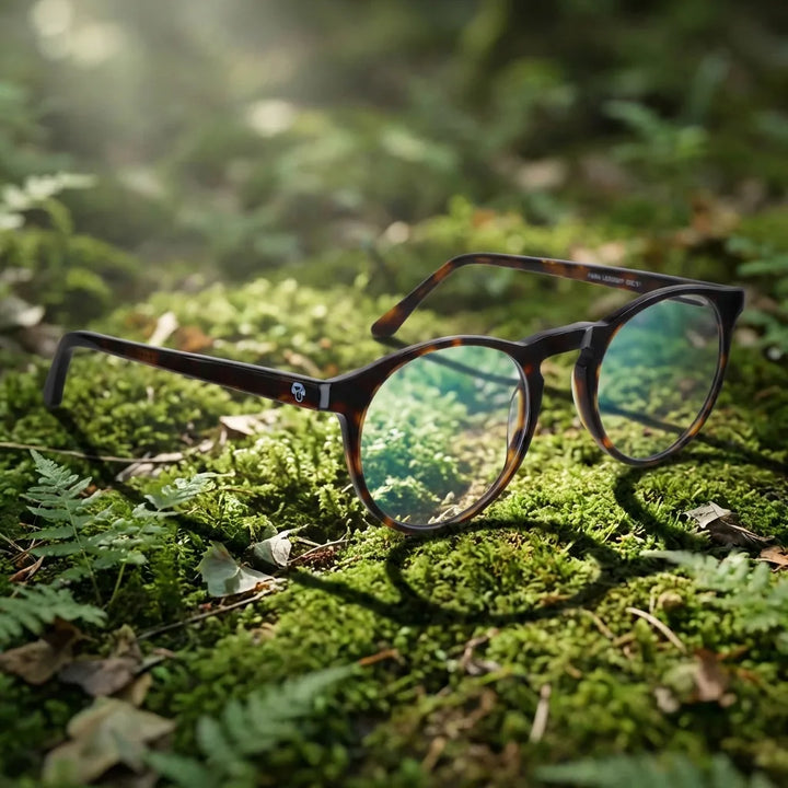 Lenses optical fran 1 tortoise in bosque green natural diseño sustainable bonoboss #editorial_sustentabilidad #color_carey