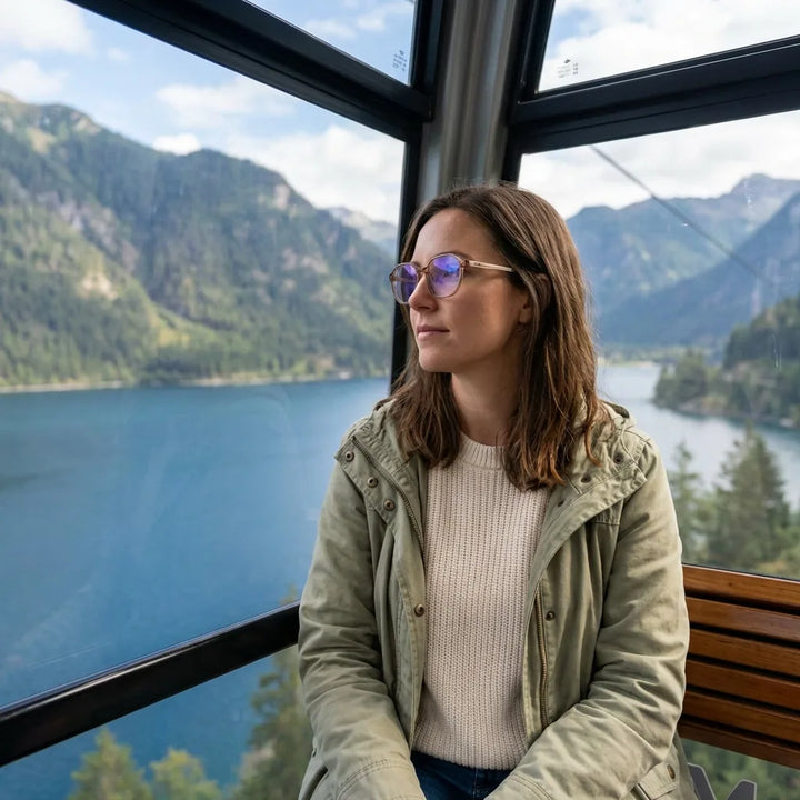 Lenses optical galapagos tortoise modelo in barco lago with bosque nevado bonoboss #editorial_lifestyle2 #color_carey