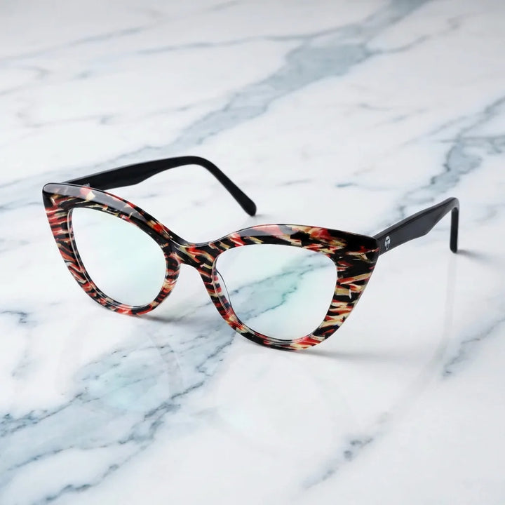 Lenses optical helsinki mosai sobre mármol white elegante frame premium bonoboss #editorial_armazon #color_mosai