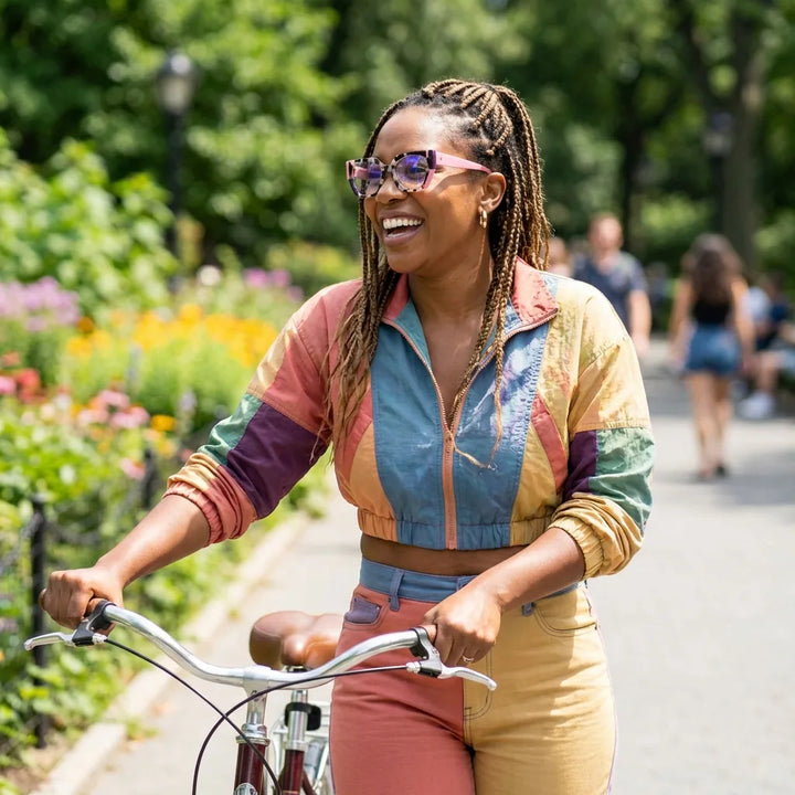 Lenses optical kai kai pink women ciclista urbana estilo café bonoboss #editorial_lifestyle3 #color_pink