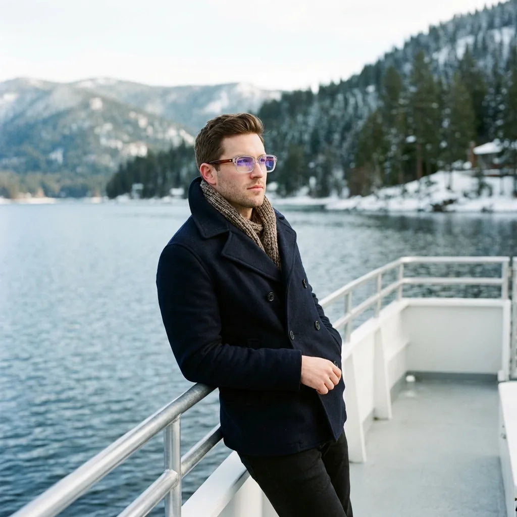 Lenses optical london acetate crystal tortoise modelo in barco lago with bosque nevado bonoboss #editorial_lifestyle1 #color_crystal-carey