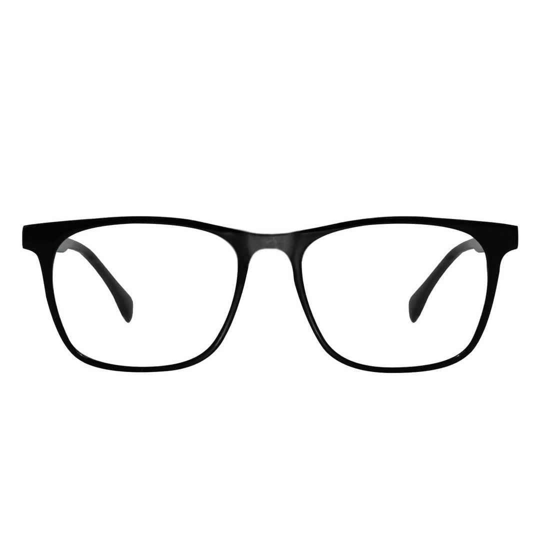 Marcos lenses optical oval rectangular black multifocal bifocal adelgazado blue light filter men women Bonoboss #color_negro