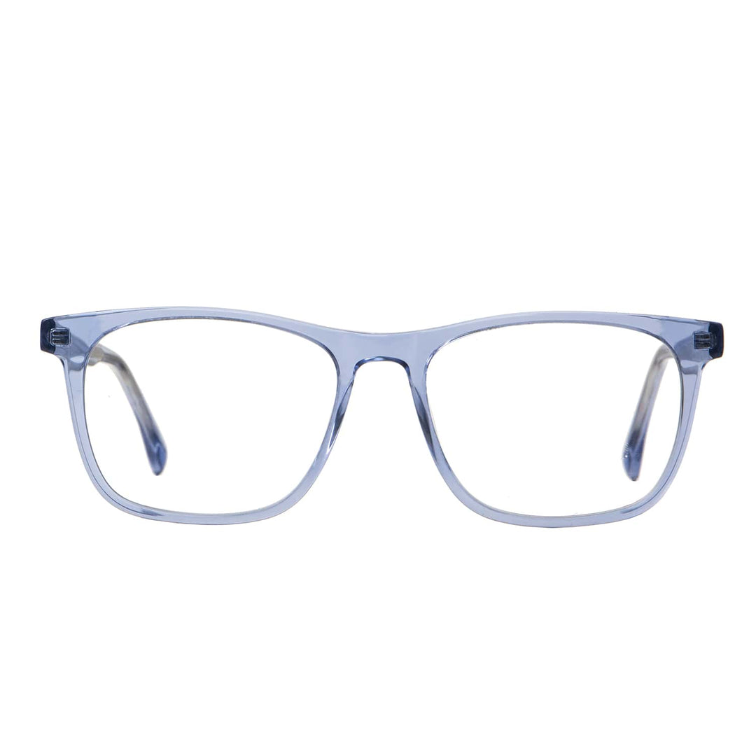Marcos lenses optical oval rectangular color celeste multifocal bifocal adelgazado blue light filter men women Bonoboss #color_azul