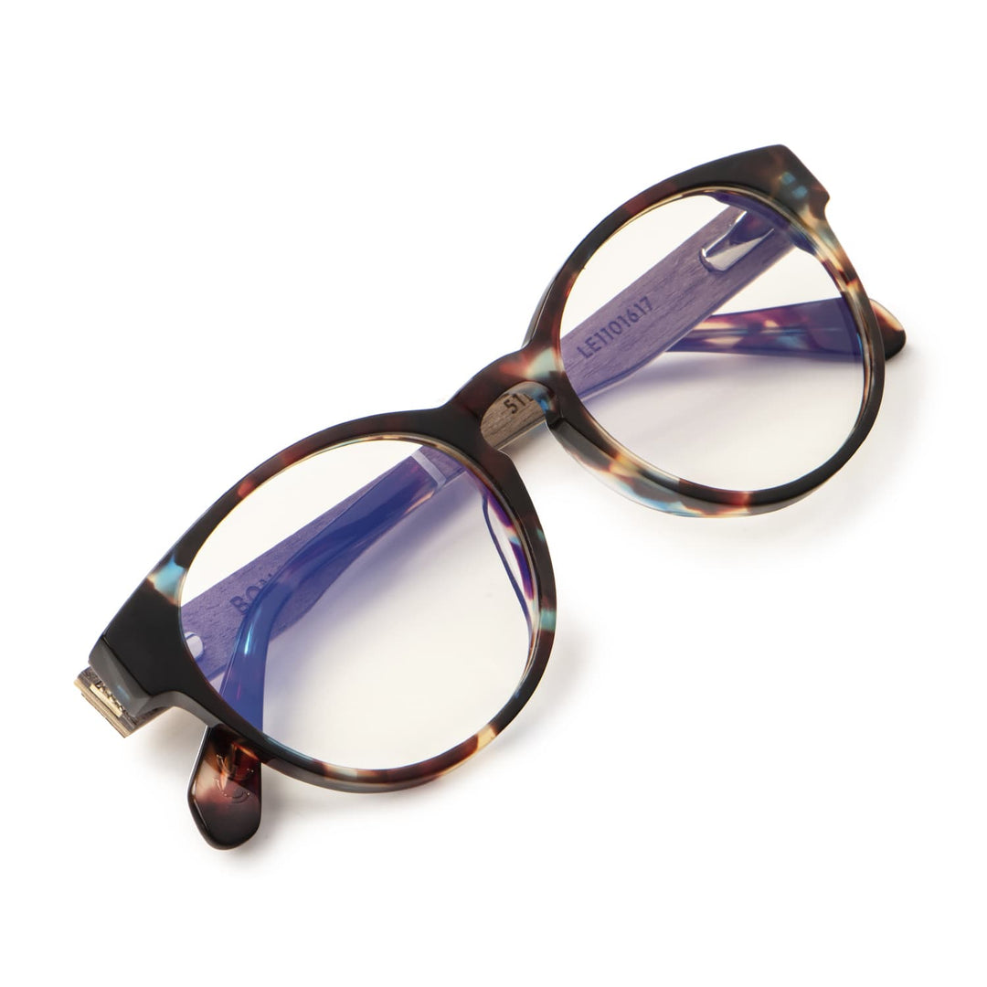 Optical frames round tortoise for men and women que necesitan usar prescription lenses oftalmológica for miopía astigmatismo or presbicia. lenses lectura gratis with blue light filter. Bonoboss #color_carey