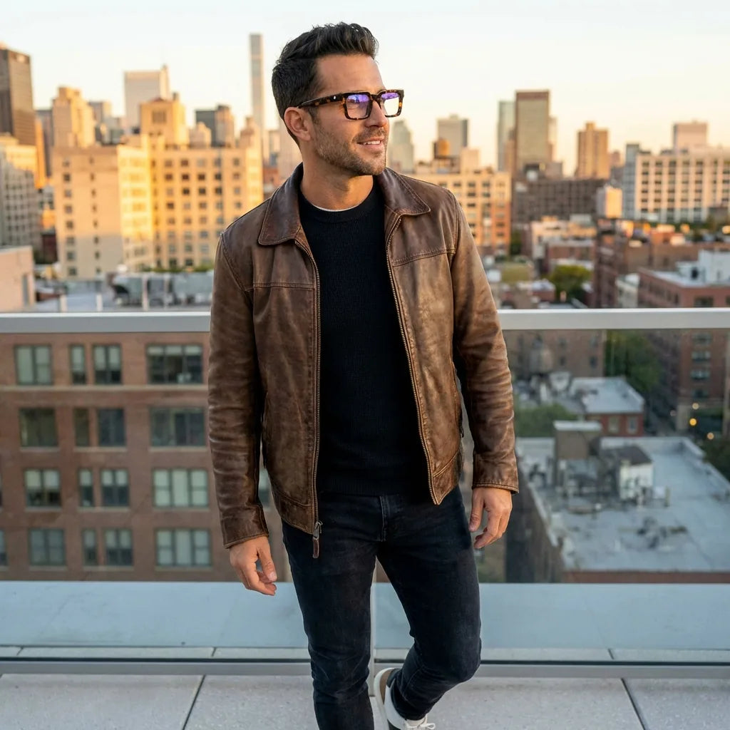 Lenses optical salvador tortoise men profesional in rooftop urbano atardecer bonoboss #editorial_lifestyle1 #color_carey