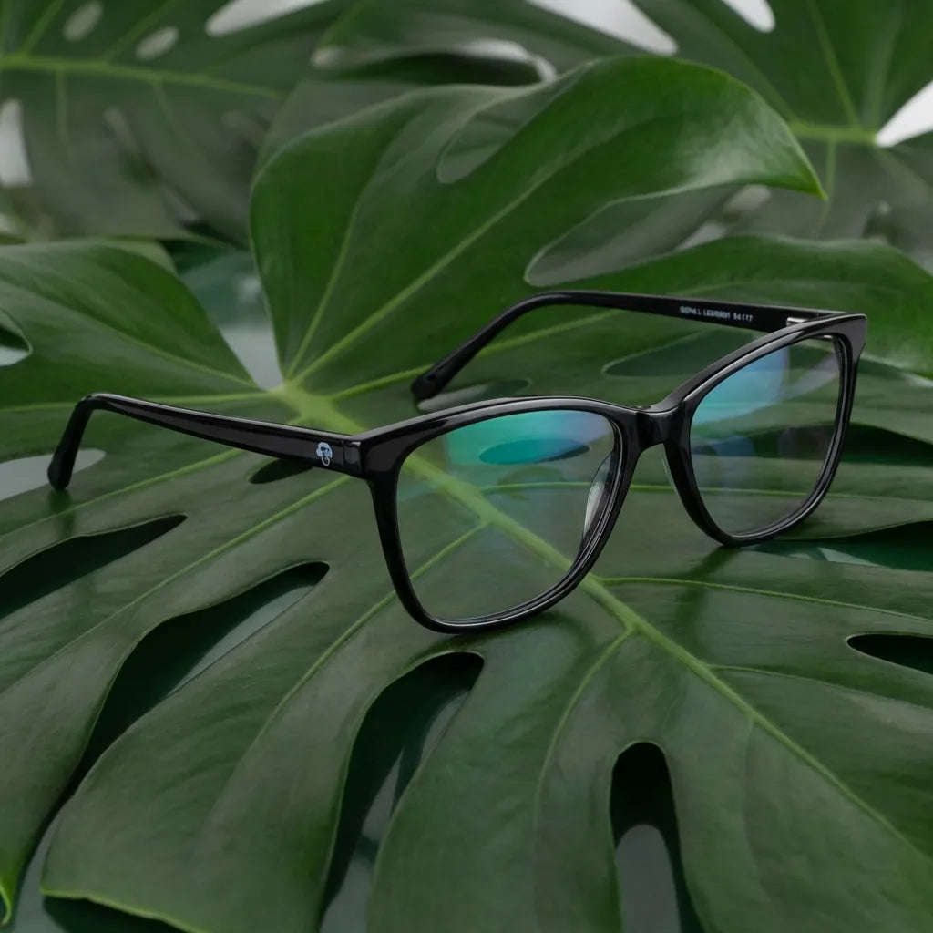 Lenses optical sofia black sobre mármol white elegante frame premium bonoboss #editorial_armazon #color_negro