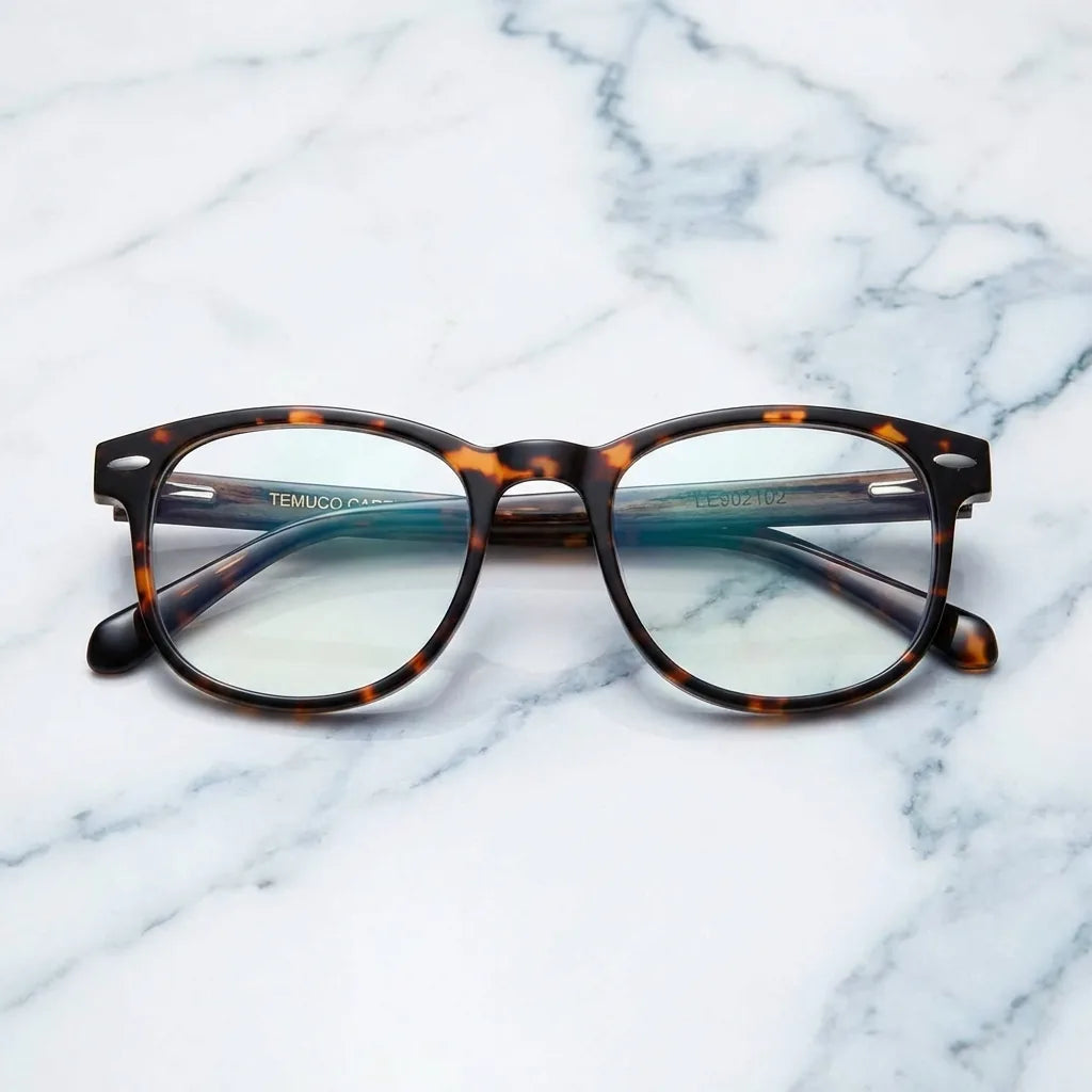 Lenses optical temuco tortoise tortoise sobre mármol white elegante frame premium bonoboss #editorial_armazon #color_carey