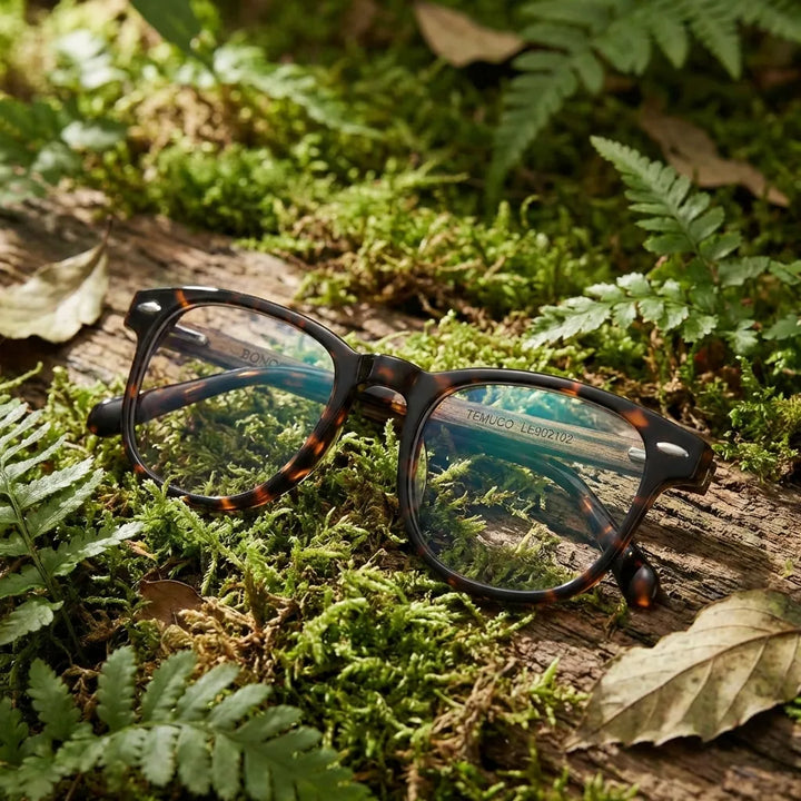 Lenses optical temuco tortoise tortoise in bosque green natural diseño sustainable bonoboss #editorial_sustentabilidad #color_carey