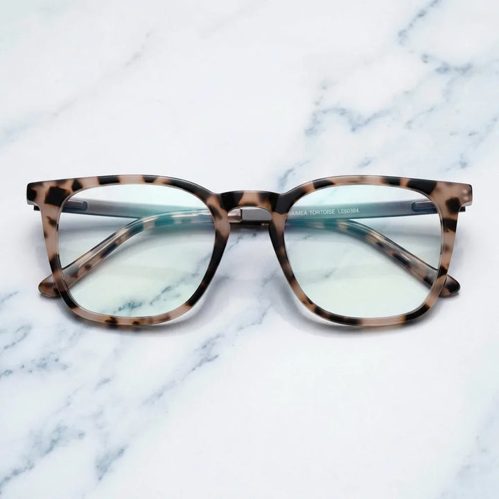 Lenses optical waimea steel optic marble sobre mármol white elegante frame premium bonoboss #editorial_armazon #color_marble