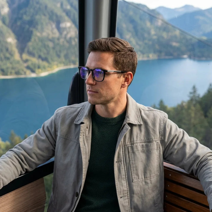 Lenses optical waimea steel optic marble modelo in teleférico with vista a lago bonoboss #editorial_lifestyle3 #color_marble