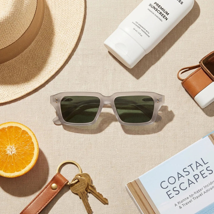 Lenses sun verona polarized rpet recycled of the oceano lente g15 green entre hojas botanicas tropical bonoboss #editorial_grid2 #color_g15
