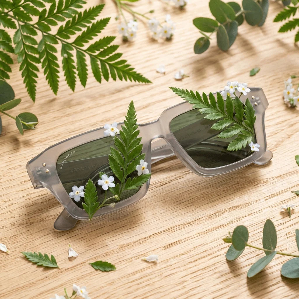 Lenses sun verona polarized UV400 rpet recycled of the oceano lente g15 green sobre brushed metal premium bonoboss #editorial_grid1 #color_g15
