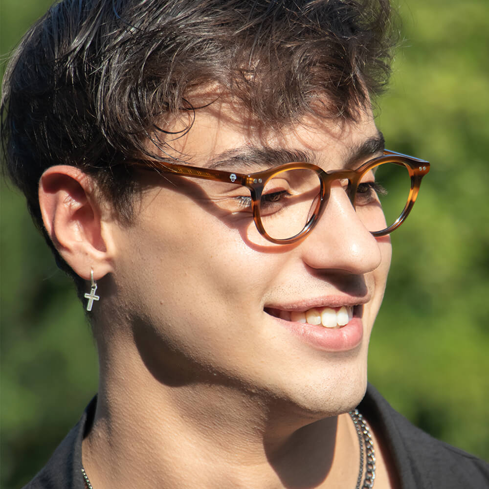 Eyeglasses optical with sun clip-on iman polarized vision nocturna Bonoboss #color_carey