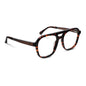 anteojos opticos para hombre y mujer diseño aviador color carey con patas de madera reciclada sustentable vista lateral. Mayorista de opticas y distribuidor por mayor#color_carey