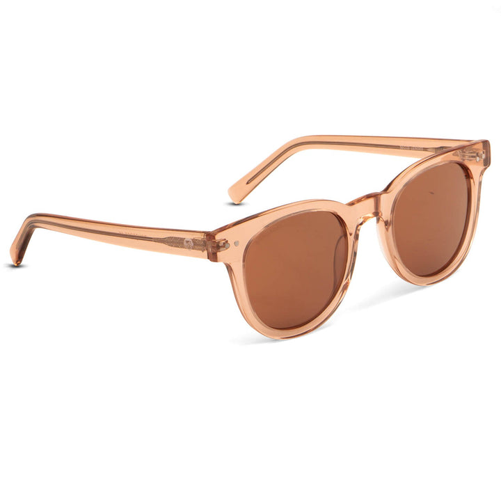 Lenses sunglasses polarized round damasco cristal color café for men and women Bonoboss #color_lightsalmon