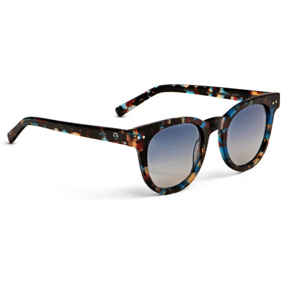 lentes redondos grandes polarizados de sol hombre mujer con receta vista laterla color azul #color_azul-marble