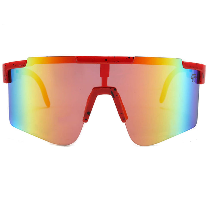 Sunglasses deportivos polarized for men and women red reflectantes Bonoboss #color_rojo