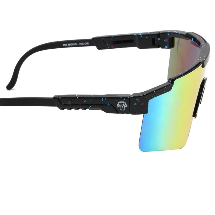 Sunglasses deportivos polarized for men and women black reflectantes Bonoboss #color_negro